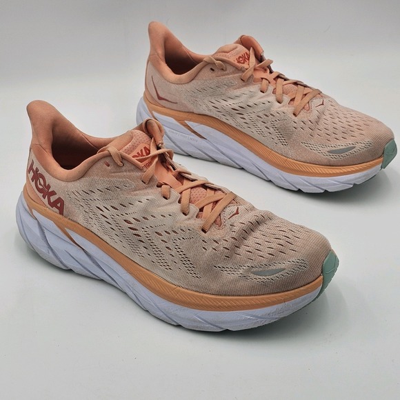 HOKA Clifton 8 Women's Orange Running Shoe Sneakers Size 11 B - Picture 12 of 12